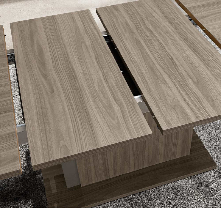 ESF Furniture - Volare Dining Table w/Exten in Grey - VOLARETABLEGREY