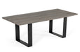 VIG Furniture - Modrest Murphy Modern Grey Aged Oak & Black Metal Dining Table - VGEDLU322014 - GreatFurnitureDeal