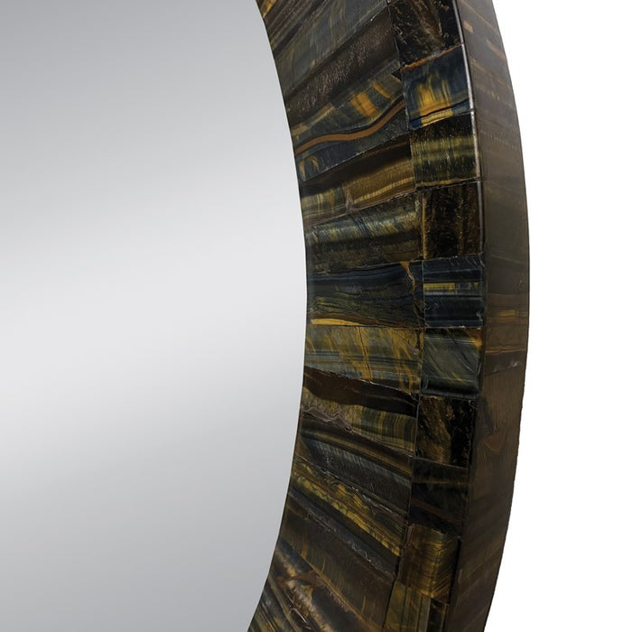 Ambella Home Collection - Koko Blue Tiger Eye Mirror - 74003-980-042 - GreatFurnitureDeal