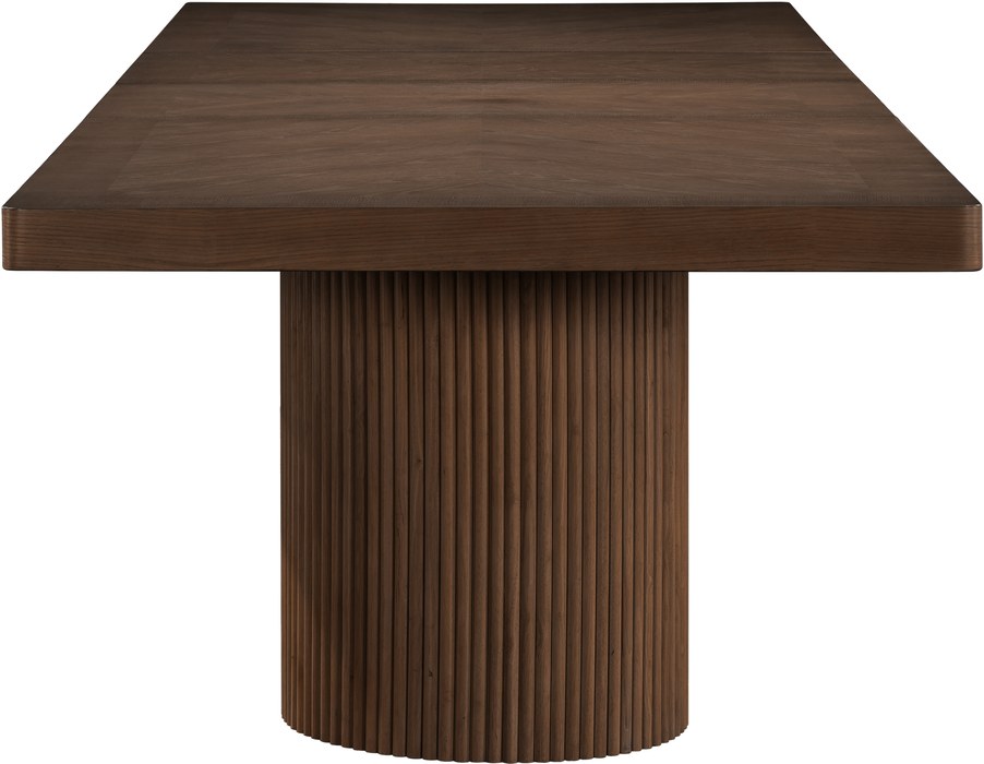 Meridian Furniture - Belinda 96" / 120" / 144" Brown Solid Wood And Oak Veneer Dining Table (3 Boxes) - 741Brown-T - GreatFurnitureDeal