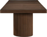 Meridian Furniture - Belinda 96" / 120" / 144" Brown Solid Wood And Oak Veneer Dining Table (3 Boxes) - 741Brown-T - GreatFurnitureDeal