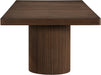 Meridian Furniture - Belinda 96" / 120" / 144" Brown Solid Wood And Oak Veneer Dining Table (3 Boxes) - 741Brown-T - GreatFurnitureDeal