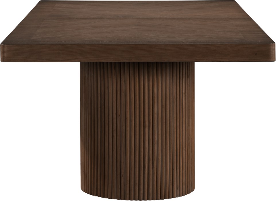 Meridian Furniture - Belinda 96" / 120" / 144" Brown Solid Wood And Oak Veneer Dining Table (3 Boxes) - 741Brown-T - GreatFurnitureDeal