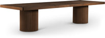 Meridian Furniture - Belinda 96" / 120" / 144" Brown Solid Wood And Oak Veneer Dining Table (3 Boxes) - 741Brown-T - GreatFurnitureDeal