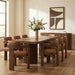 Meridian Furniture - Belinda 96" / 120" / 144" Brown Solid Wood And Oak Veneer Dining Table (3 Boxes) - 741Brown-T - GreatFurnitureDeal