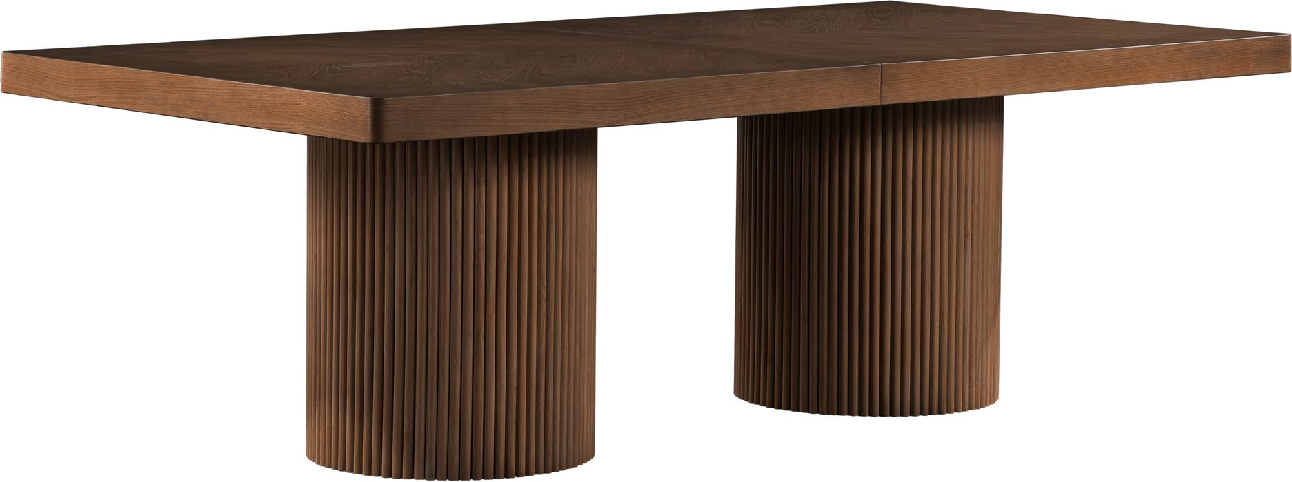 Meridian Furniture - Belinda 96" / 120" / 144" Brown Solid Wood And Oak Veneer Dining Table (3 Boxes) - 741Brown-T - GreatFurnitureDeal
