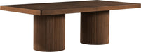 Meridian Furniture - Belinda 96" / 120" / 144" Brown Solid Wood And Oak Veneer Dining Table (3 Boxes) - 741Brown-T - GreatFurnitureDeal