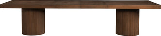 Meridian Furniture - Belinda 96" / 120" / 144" Brown Solid Wood And Oak Veneer Dining Table (3 Boxes) - 741Brown-T - GreatFurnitureDeal