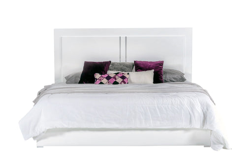 VIG Furniture - Modrest Nicla Italian Modern White Eastern King Bed - VGACNICLA-BED-EK - GreatFurnitureDeal