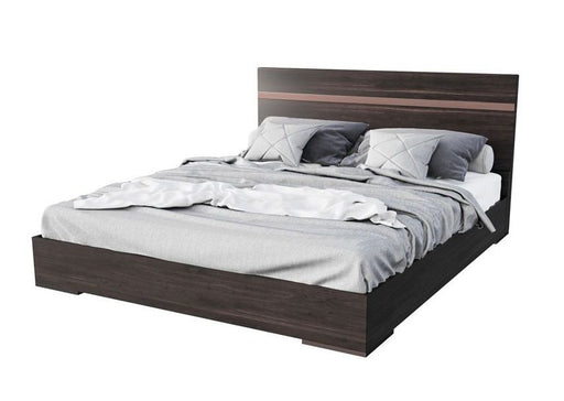VIG Furniture - Nova Domus Benzon Italian Modern Dark Rovere Bed - VGACBENZON-BED-EK - GreatFurnitureDeal