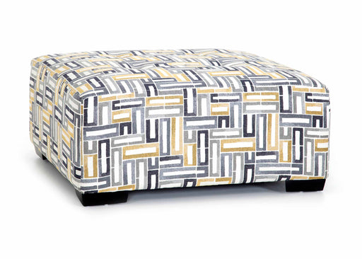 Franklin Furniture - 818 Brentwood Square Ottoman w/ Button Tufts in Take Five Bumble Bee - 75018-3788-05-BUMBLE - GreatFurnitureDeal