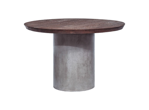 VIG Furniture - Modrest Renzo Modern Round Oak & Concrete Dining Table - VGGR649320 - GreatFurnitureDeal