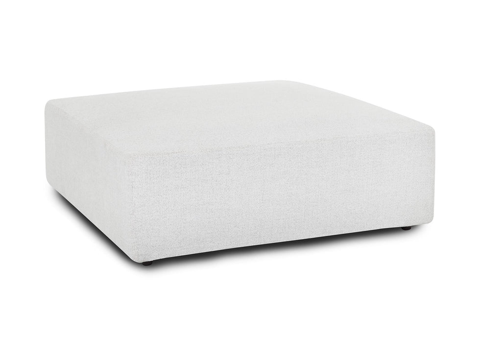 Franklin Furniture - 961 Alistair Square Ottoman in Cotton - 75318-COTTON