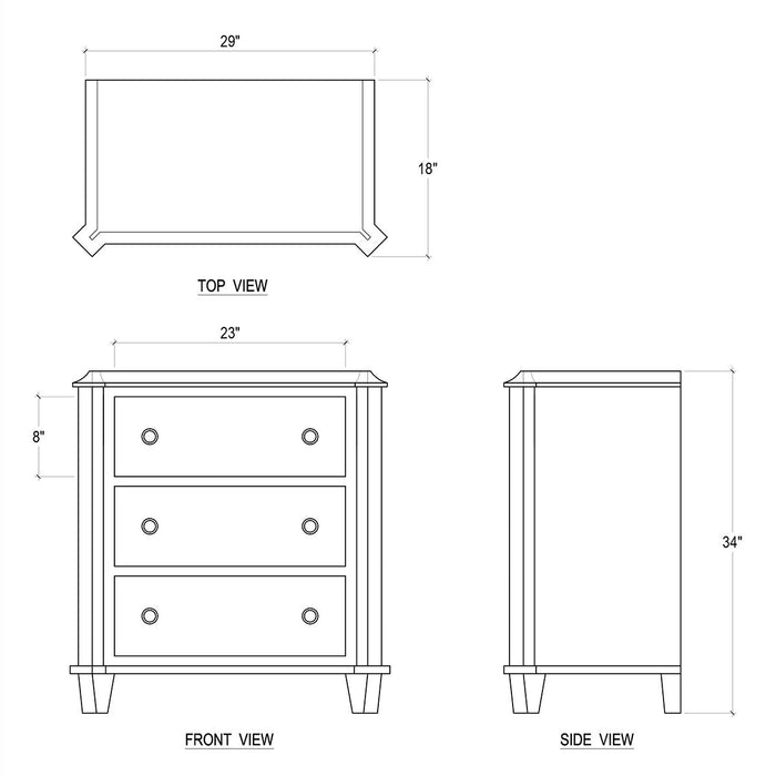 Bramble - Babbington Small Chest Of Drawers - BR-75544 - GreatFurnitureDeal