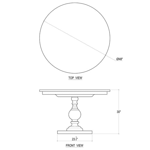 Bramble - Goucho Round Table 4' - BR-75695 - GreatFurnitureDeal