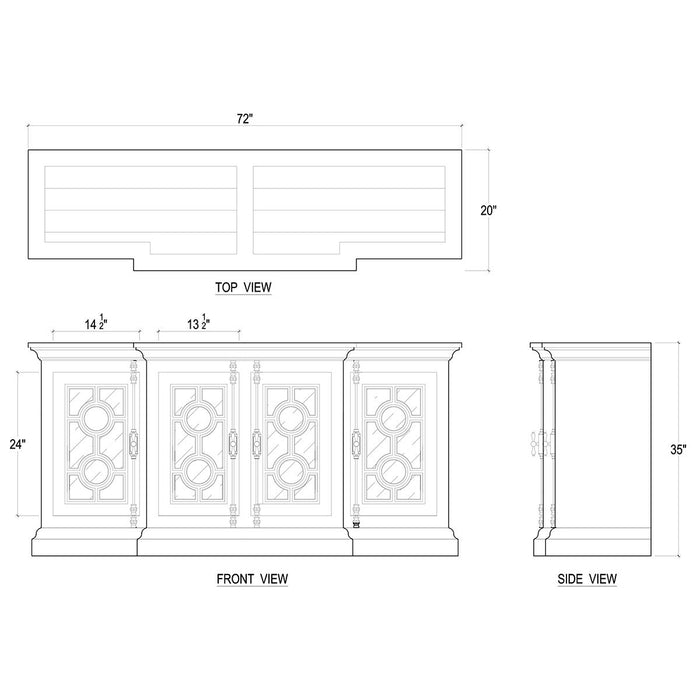 Bramble - Burlington Sideboard - BR-75817 - GreatFurnitureDeal