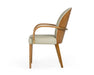 VIG Furniture - Modrest Rexford Modern Taupe & Walnut Dining Armchair - VGCSACH-17093-GRY - GreatFurnitureDeal