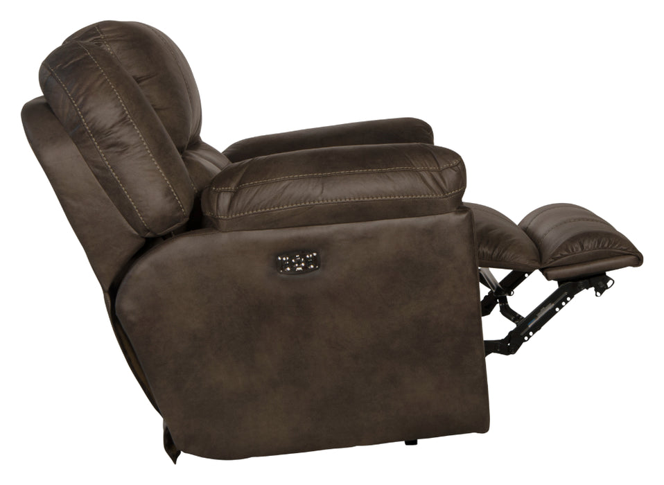 Catnapper - Ferrington 3 Piece Power Headrest Power Lay Flat Reclining Living Room Set in Dusk - 61891-3SET