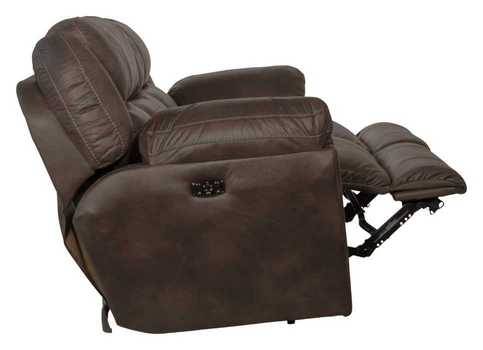 Catnapper - Ferrington 2 Piece Power Headrest Power Lay Flat Reclining Sofa Set in Dusk - 61891-2SET