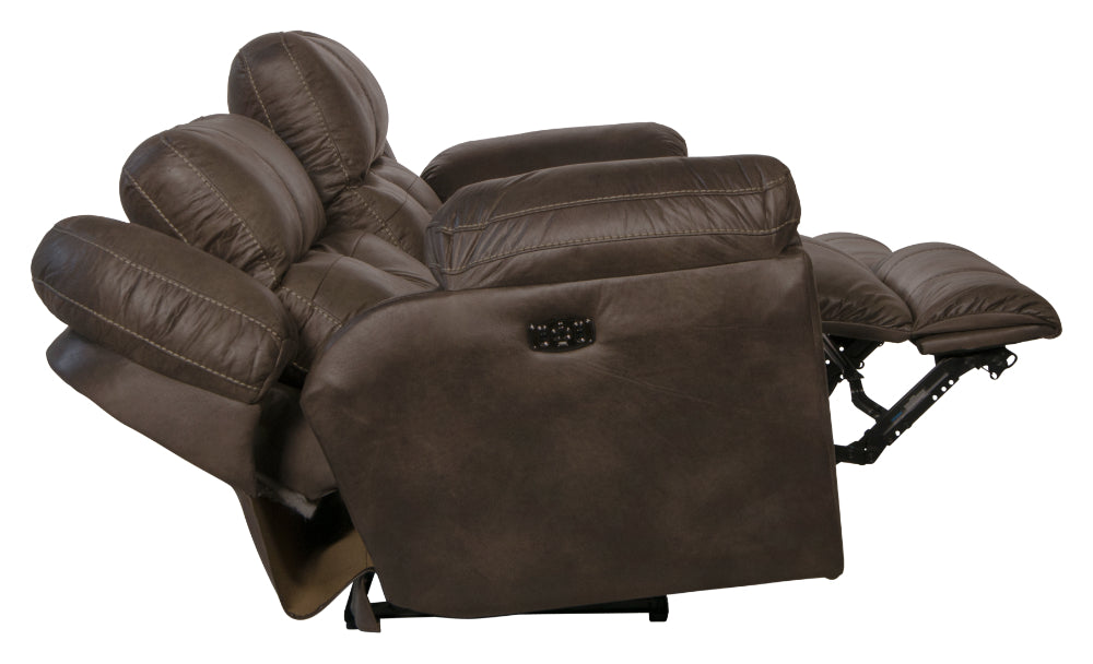 Catnapper - Ferrington 3 Piece Power Headrest Power Lay Flat Reclining Living Room Set in Dusk - 61891-3SET
