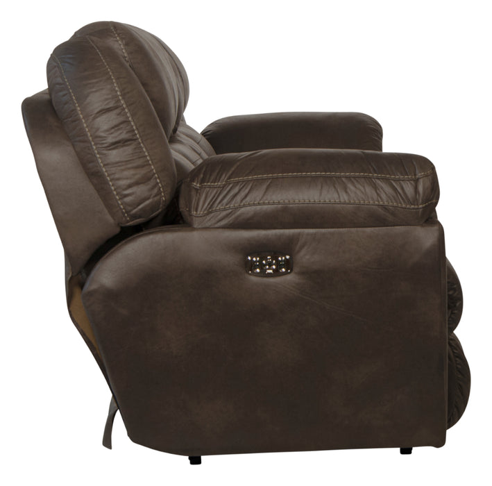Catnapper - Ferrington 2 Piece Power Headrest Power Lay Flat Reclining Sofa Set in Dusk - 61891-2SET