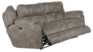 Catnapper - Ferrington Power Headrest Power Lumbar 2 Piece Power Reclining Sofa Set in Steel - 761891-2SET-STEEL - GreatFurnitureDeal