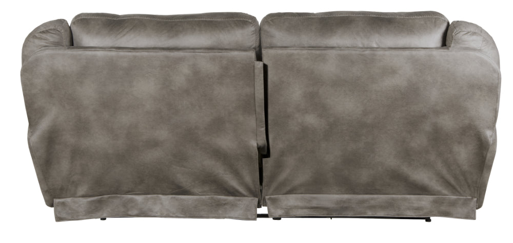 Catnapper - Ferrington Power Headrest Power Lumbar Power Reclining Sofa in Steel - 761891-STEEL - GreatFurnitureDeal