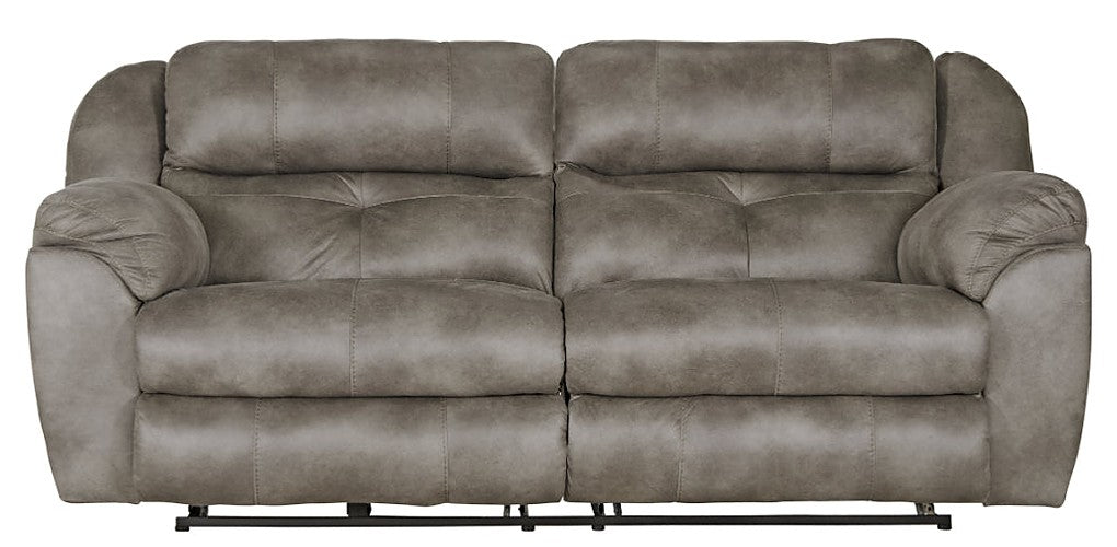 Catnapper - Ferrington Power Headrest Power Lumbar 2 Piece Power Reclining Sofa Set in Steel - 761891-2SET-STEEL - GreatFurnitureDeal
