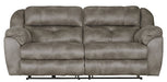 Catnapper - Ferrington Power Headrest Power Lumbar 2 Piece Power Reclining Sofa Set in Steel - 761891-2SET-STEEL - GreatFurnitureDeal