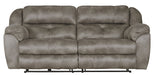Catnapper - Ferrington Power Headrest Power Lumbar Power Reclining Sofa in Steel - 761891-STEEL - GreatFurnitureDeal