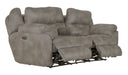 Catnapper - Ferrington Power Headrest Power Lumbar 2 Piece Power Reclining Sofa Set in Steel - 761891-2SET-STEEL - GreatFurnitureDeal