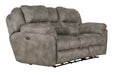 Catnapper - Ferrington Power Headrest Power Lumbar 2 Piece Power Reclining Sofa Set in Steel - 761891-2SET-STEEL - GreatFurnitureDeal