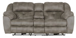 Catnapper - Ferrington Power Headrest Power Lumbar 2 Piece Power Reclining Sofa Set in Steel - 761891-2SET-STEEL - GreatFurnitureDeal