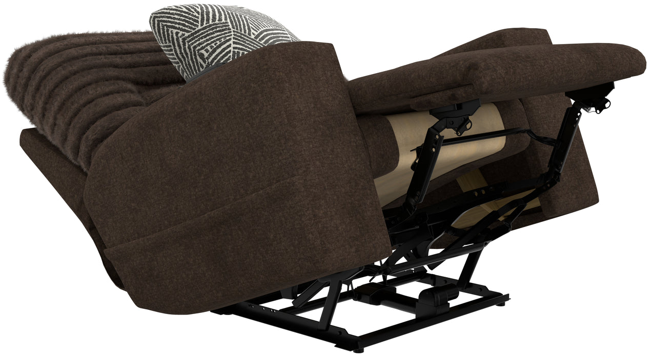 Catnapper - Zen Power Recliner w/CR3 Heat/Massage/Zero Gravity in Chocolate - 7619107-CHOCOLATE - GreatFurnitureDeal