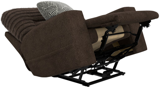 Catnapper - Zen Power Recliner w/CR3 Heat/Massage/Zero Gravity in Chocolate - 7619107-CHOCOLATE - GreatFurnitureDeal