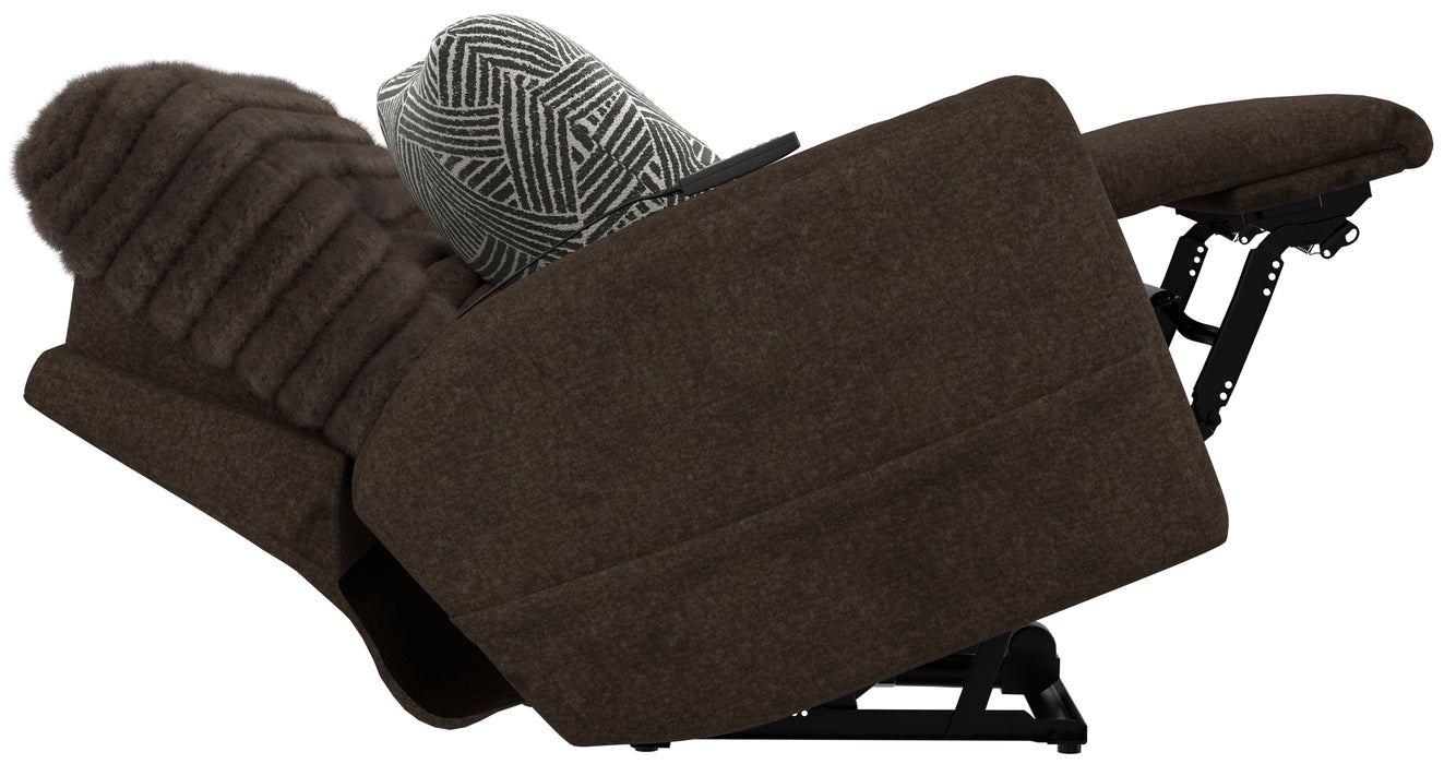 Catnapper - Zen Power Recliner w/CR3 Heat/Massage/Zero Gravity in Chocolate - 7619107-CHOCOLATE - GreatFurnitureDeal