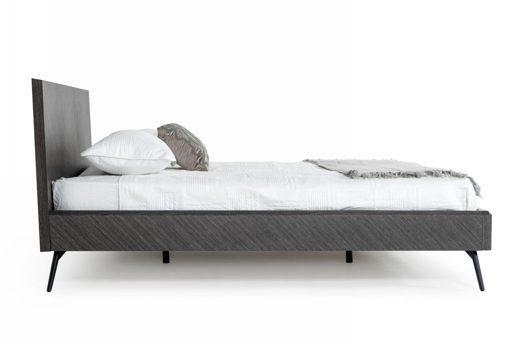 VIG Furniture - Modrest Gaige Modern Grey Elm Eastern King Bed - VGBB-MA1907-GRY-EK - GreatFurnitureDeal