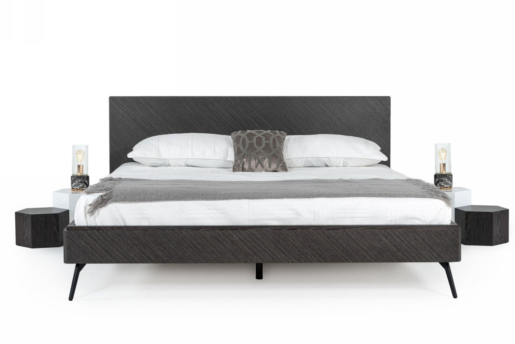 VIG Furniture - Modrest Gaige Modern Grey Elm Eastern King Bed - VGBB-MA1907-GRY-EK