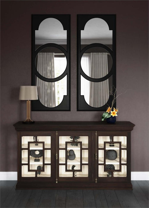Bramble - Dorchester Pier Mirror in Batavia Black - 76393BBA-----