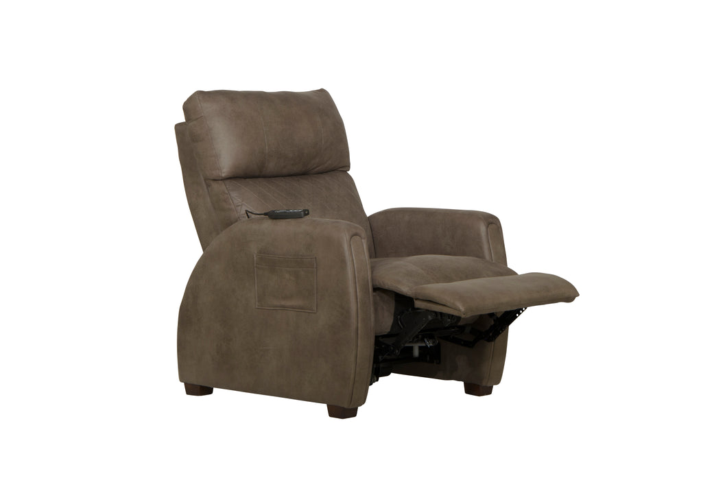 Catnapper - Relaxer Power Headrest Power Lay Flat Recliner in Taupe - 764106-7-TAUPE - GreatFurnitureDeal