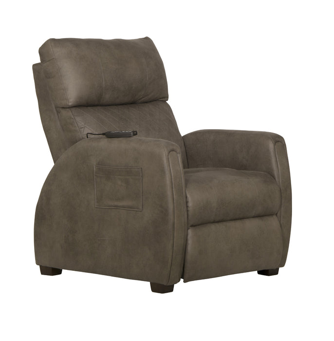 Catnapper - Relaxer Power Headrest Power Lay Flat Recliner in Taupe - 764106-7-TAUPE - GreatFurnitureDeal