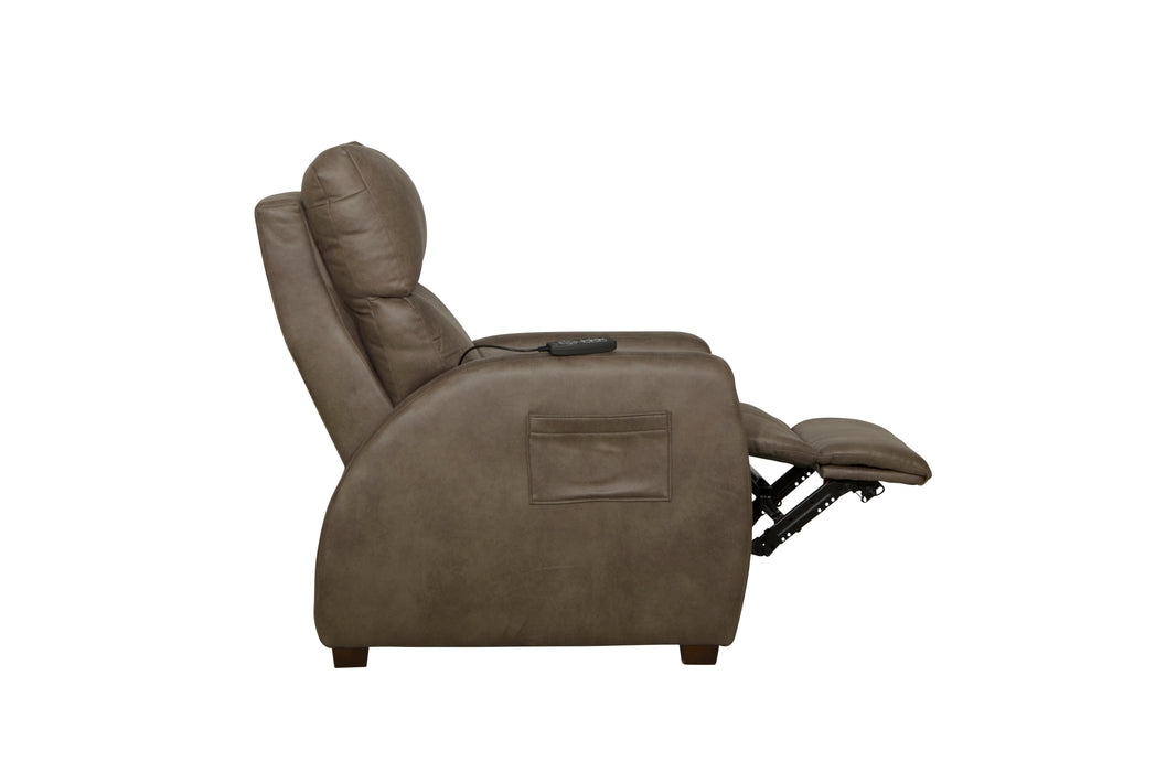 Catnapper - Relaxer Power Headrest Power Lay Flat Recliner in Taupe - 764106-7-TAUPE - GreatFurnitureDeal