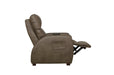 Catnapper - Relaxer Power Headrest Power Lay Flat Recliner in Taupe - 764106-7-TAUPE - GreatFurnitureDeal