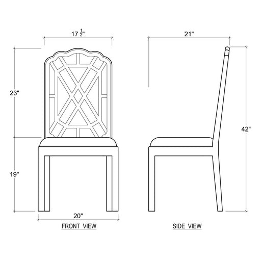 Bramble - Regent Dining Chair - Set of 2- BR-76428 - GreatFurnitureDeal