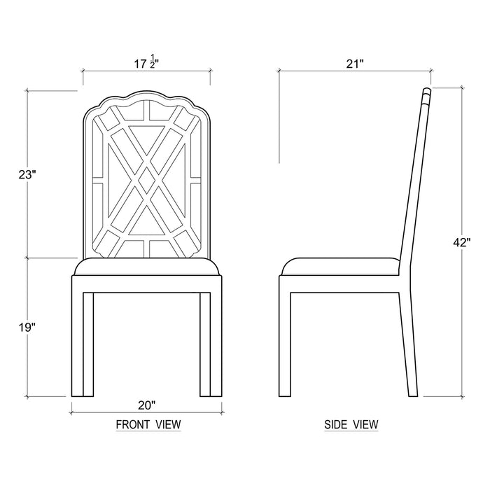 Bramble - Regent Dining Chair - Set of 2- BR-76428 - GreatFurnitureDeal