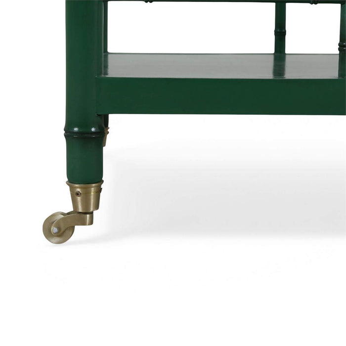 Bramble - Grosvenor Drinks Trolley in Jade Green - 76433JGR-----
