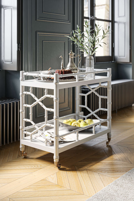 Bramble - Grosvenor Drinks Trolley in True White - BR-76433TRW----- - GreatFurnitureDeal