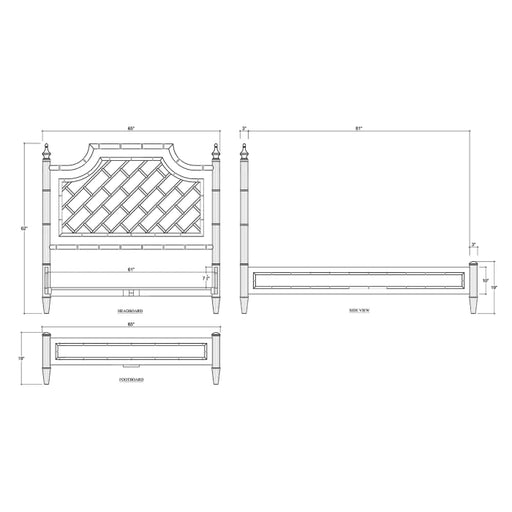 Bramble - Chelsea Queen Bed - 76436HRW----LDT - GreatFurnitureDeal