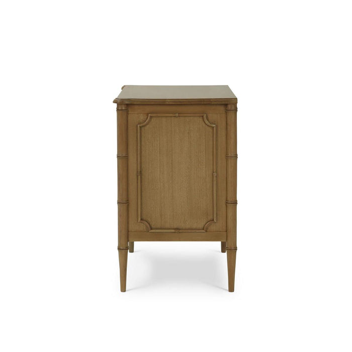 Bramble - Chelsea 3 Drawer Bedside Table in Antique French Oak - 76437AFD-----