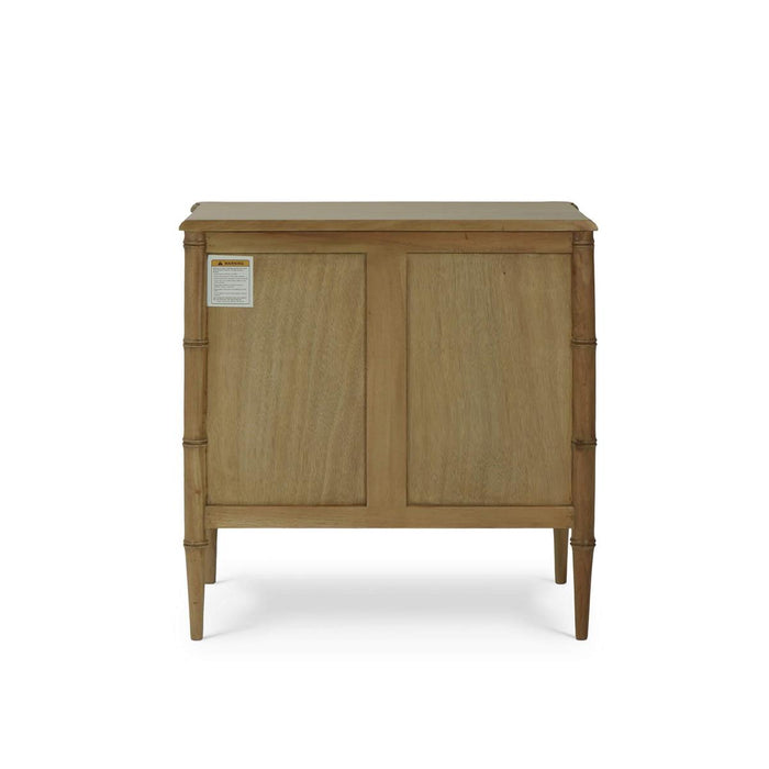 Bramble - Chelsea 3 Drawer Bedside Table in Antique French Oak - 76437AFD-----
